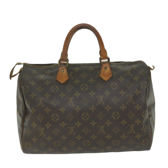 LOUIS VUITTON Monogram Speedy 35 Hand Bag M41524 LV Auth 58547 - Picture 2 of 16